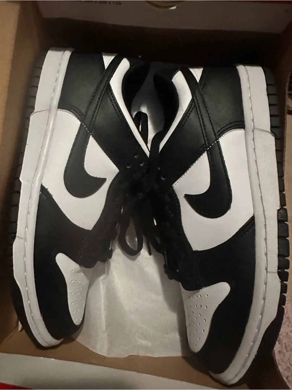 NIB Nike dunks black and white
